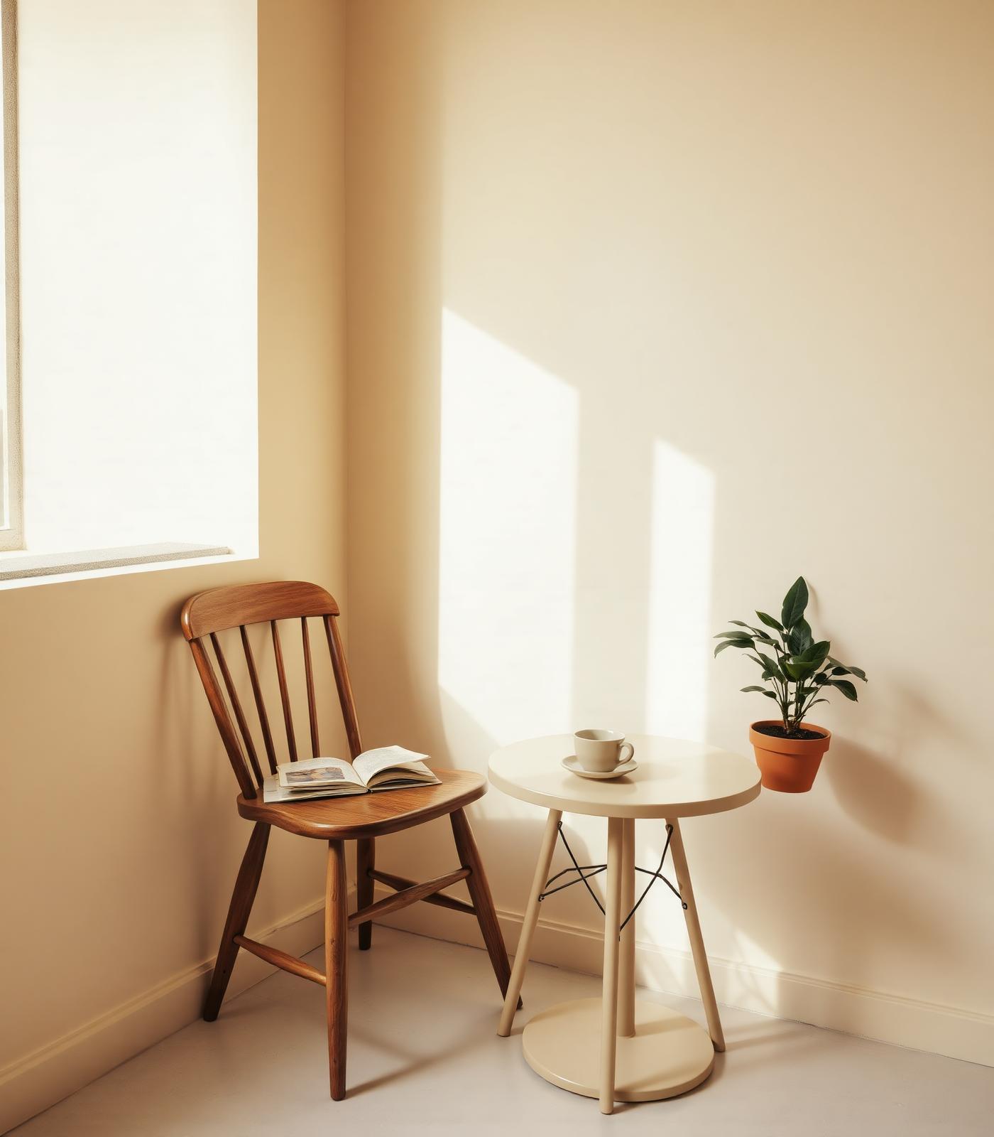 A quiet reading corner inside Cafe Pibatie